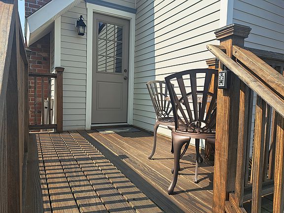 Private deck and entrance
