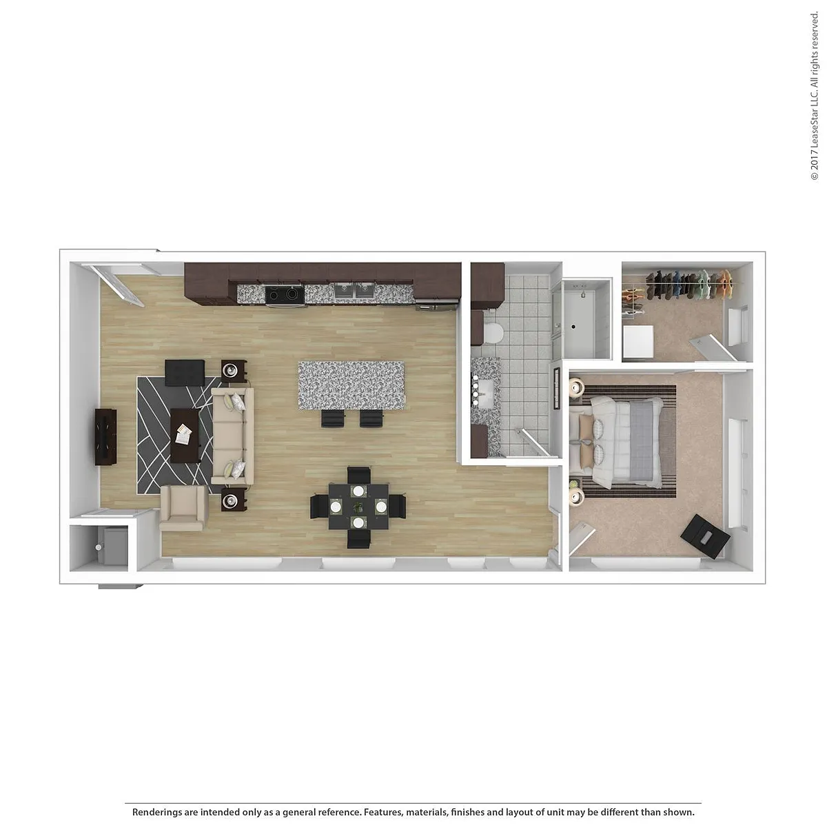 Floor plan 1 Bedroom - A5