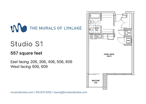 Floor plan Studio S1