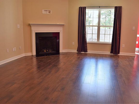 Beautiful flooring and electric fireplace