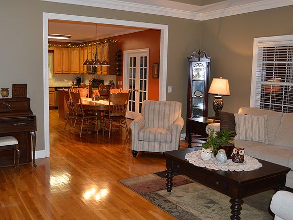 LR view into kitchen