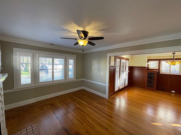 Living room and Dining room.