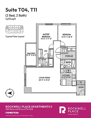 Floor plan 2 Bedroom