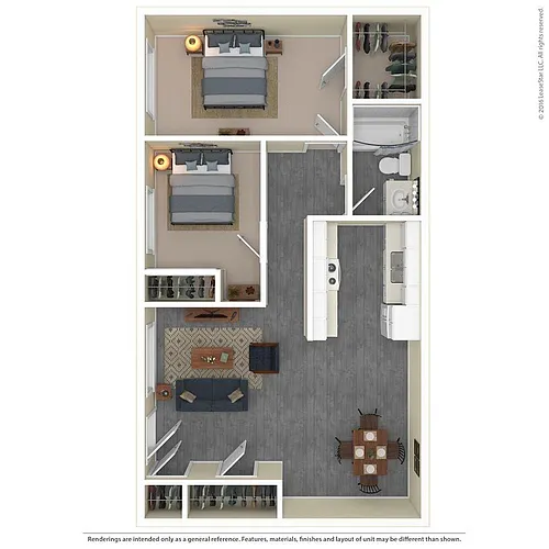 Floor plan 2x1 B Upgraded