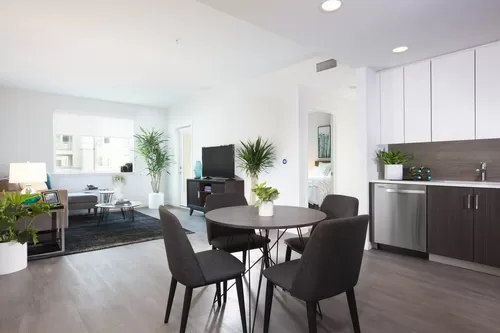 Living room and kitchen | Apartments in Dublin, CA | Aster Apartments - Aster