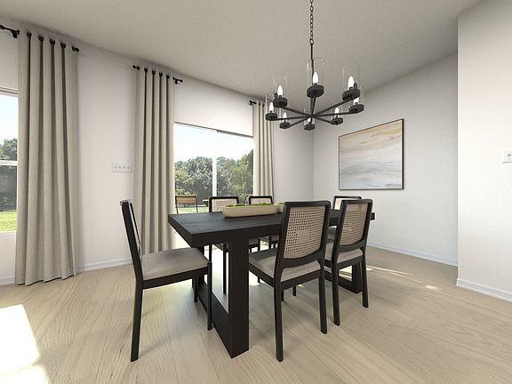 Virtually Staged Dining Room