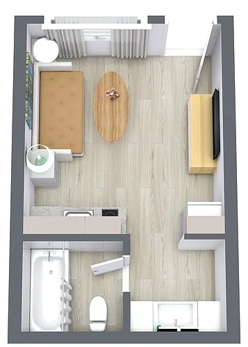 Floor plan Studio C