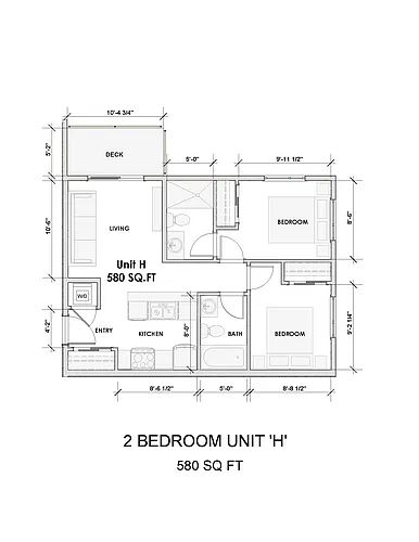 Floor plan 2 Bedroom