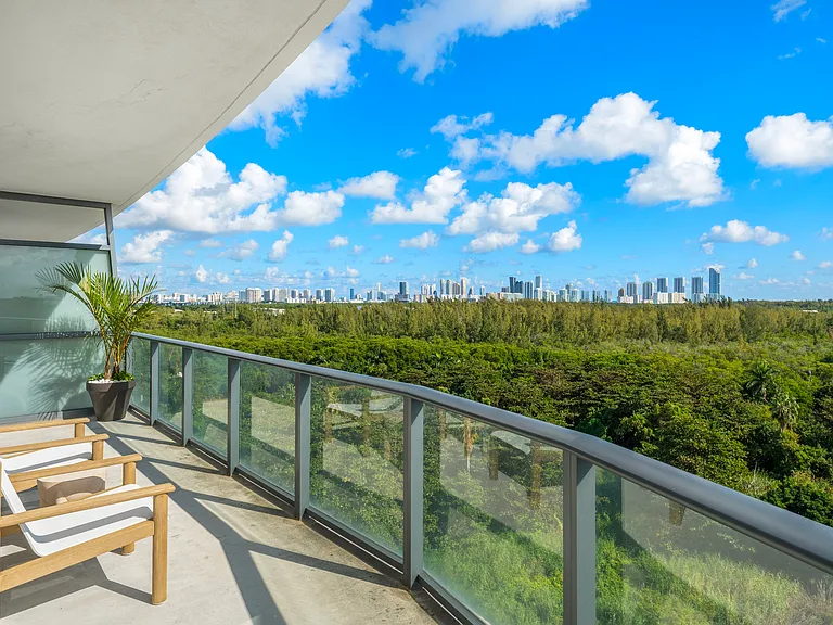 Balcony with Oleta State Park views