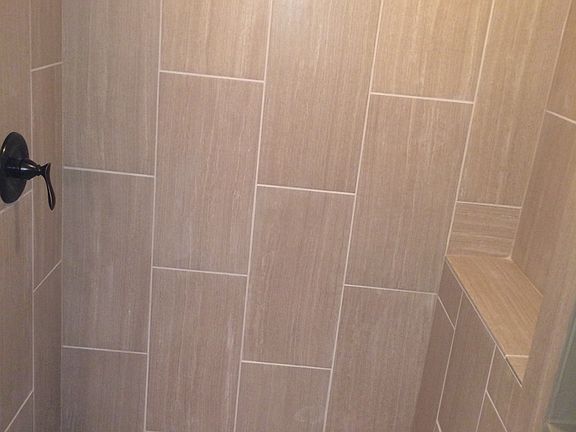New tiled  shower