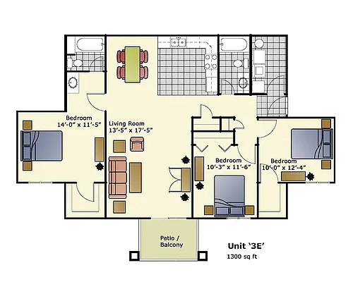 Floor plan 3E
