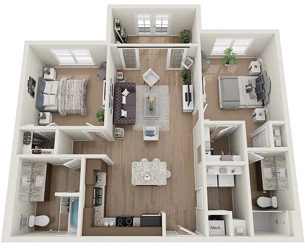 Floor plan B1