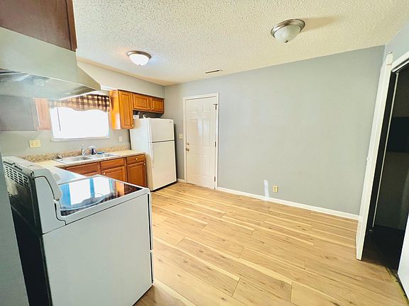 kitchen with new vinyl flooring