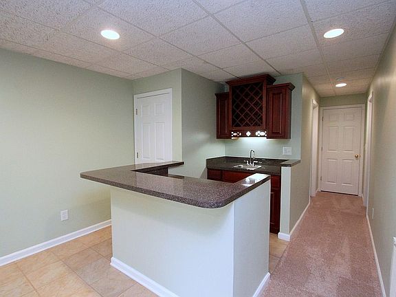 wet bar in basement