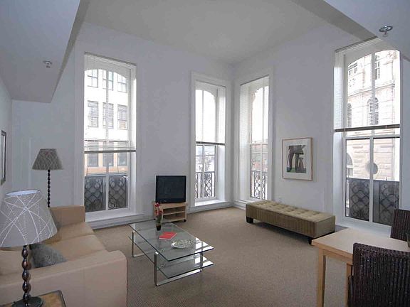 Living Room With Long Windows