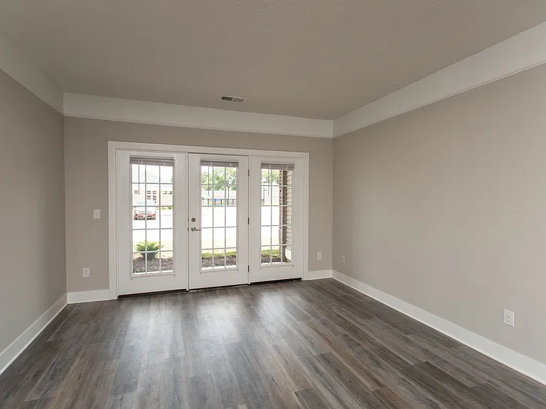 The Ervin Living Room with Gorgeous French Doors!