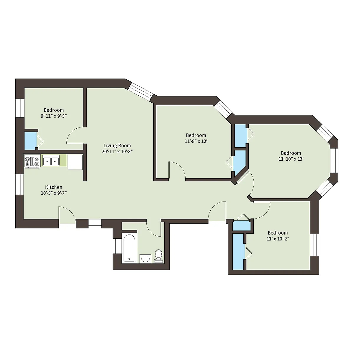 Floor plan 5500-4bB