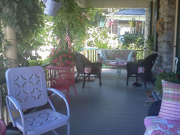 front porch in summer