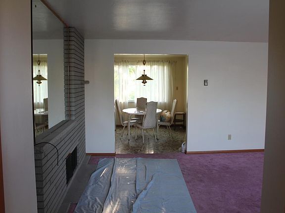 view to dining area from living room