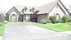 Stained concrete driveway