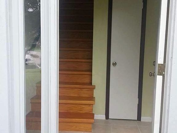 The foyer area, with small storage closet