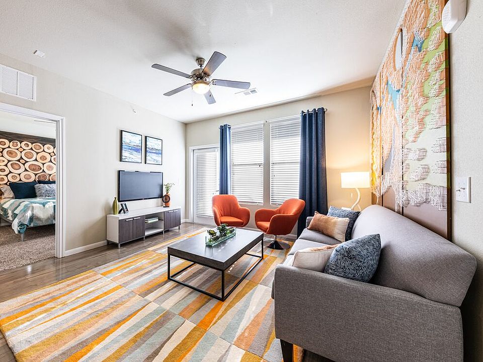 Living room with hard surface flooring