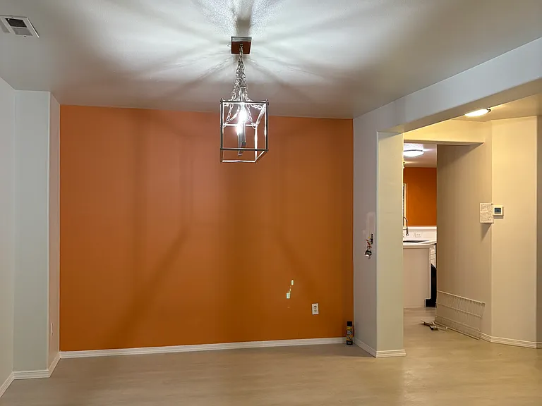 Dinning Room with New Designers Chandelier