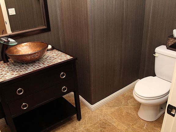 Downstairs powder room