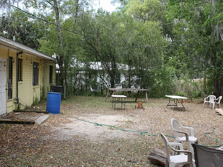 Large fenced back yard