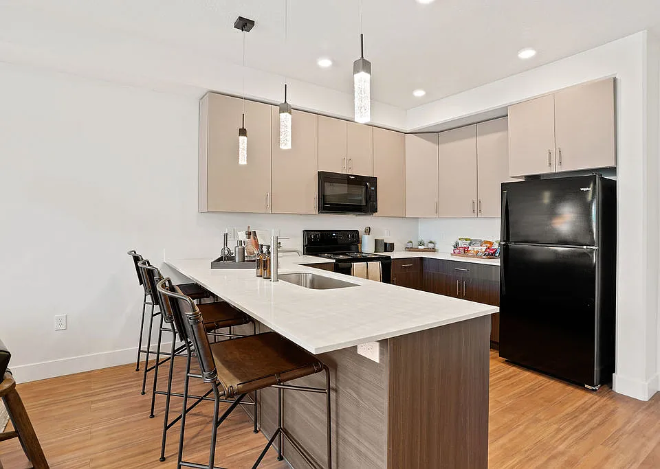 Modern kitchen island_perfect for cooking, dining, and gathering.