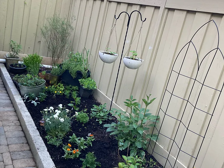 New patio private garden area