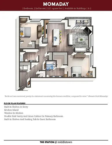 Floor plan Momaday