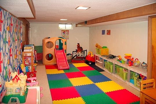 Basement (as a playroom)