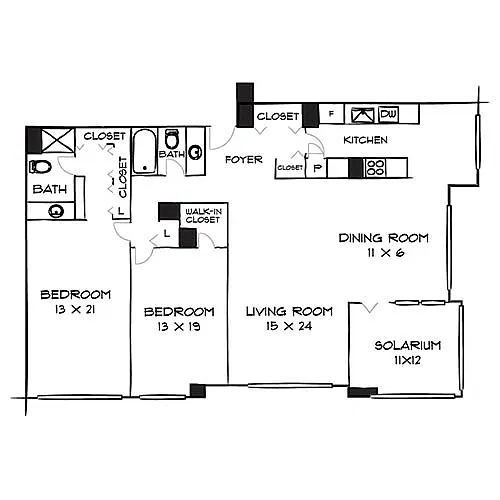 Floor plan Design 2B Premier