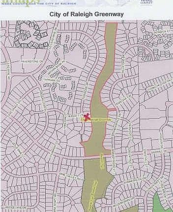 Home backs to the City of Raleigh Greenway for year round enjoyment.