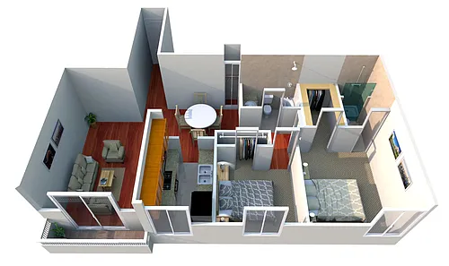 Floor plan Syrah/Chianti/Pinot