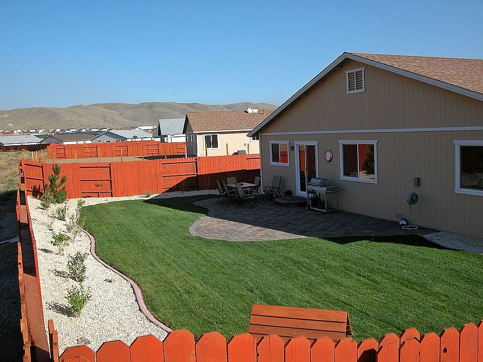 Fully landscaped backyard with automatic irrigation system