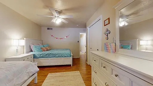 Bedroom 1 with furnishings (from previous listing)