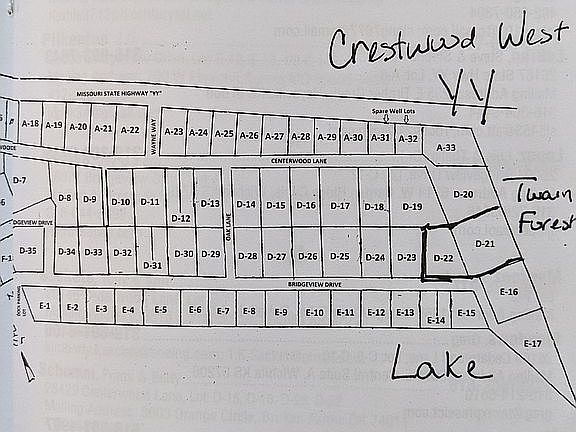 Two highlighted lots.