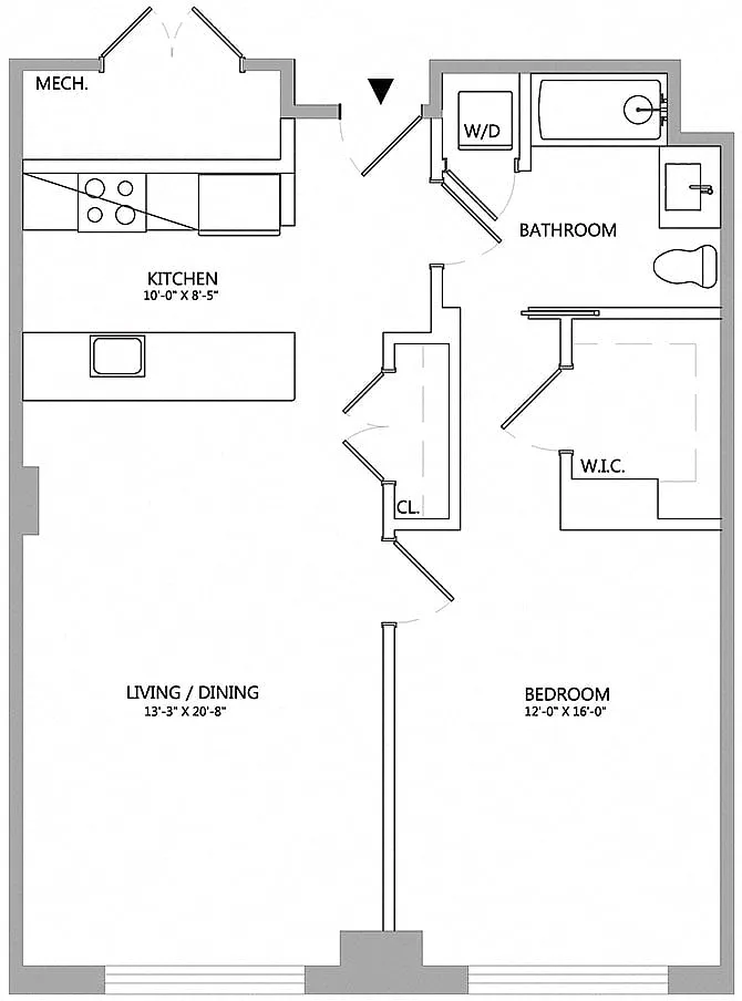 Floor plan 1 Bed/1 Bath-06