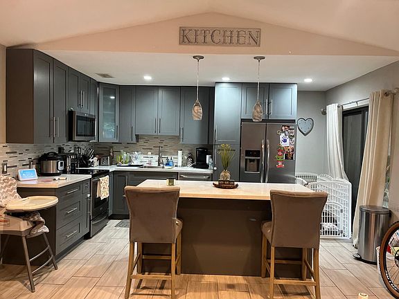 Renovated open concept kitchen