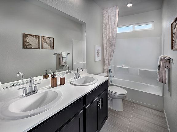 Residence 4 bathroom modeled at a nearby Meritage community.