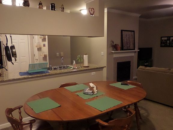 Dining area and kitchen