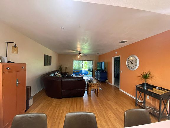 View from kitchen in to living room