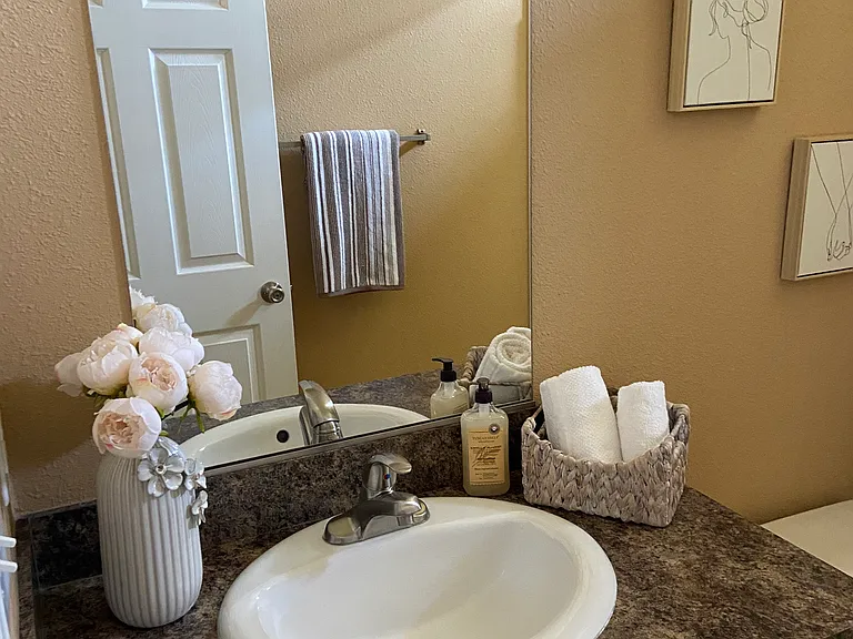Guest bathroom - with tub / shower