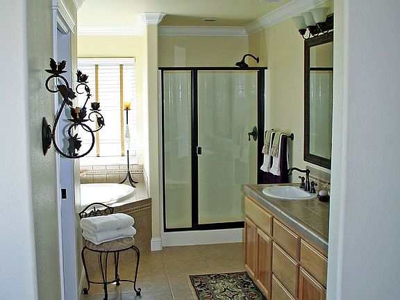 Jetted tub and shower