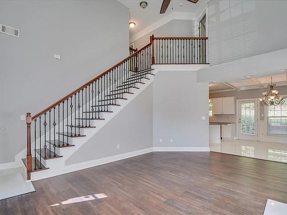 Living room and stairwell