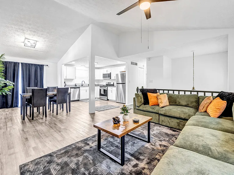 Living Room & Dining Area