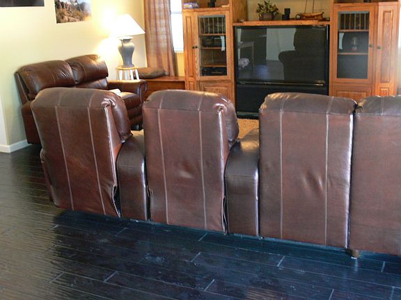 Family Room with wood floors