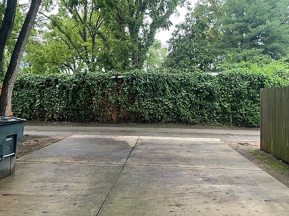 Parking pad with the "Wrigley Wall"